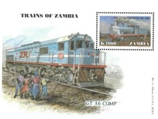 Zambia 1998 - Trains of Zambia - Souvenir Sheet - Scott 781 - MNH
