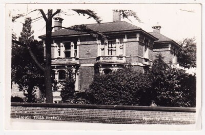 LINCOLN JUGENDHERBERGE - 77 South Park - um 1950 Ära Echtfoto Postkarte