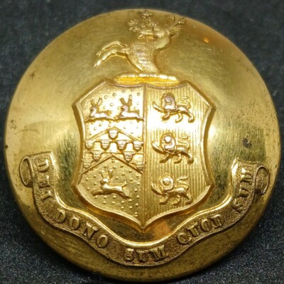 Unbekannter Family Livery Button 27 mm Knopf von Doughty. Dei Dono Sum Quod Sum