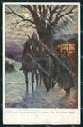WWI WW1 Military Artist Signed Soldat Horse Pferd serie 1486 ak KF6522