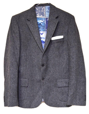 JOHN LEWIS/JOE CASELY-HAYFORD SMART GREY FINE TWEED JACKET L | eBay