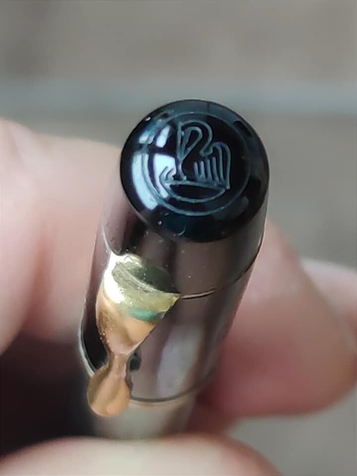 🔴PELIKAN 100 N Green Marbled Fountain Pen 14 K Gold 585 flex OM