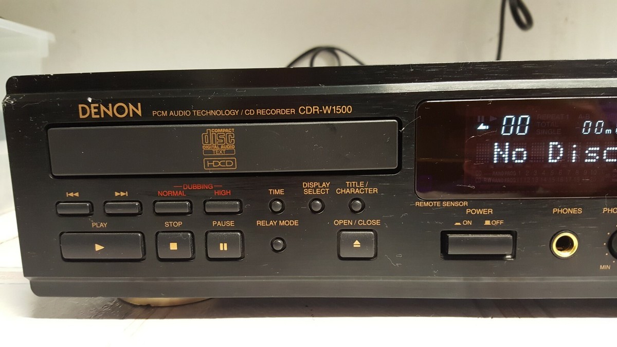 【美品】DENON CDレコーダー CDR-W1500 Amazon.co.jp: Denon CDレコーダー ゴールド CDR-W1500-N : 家電