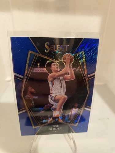 2021-22 Panini Select - Premier Level Blue Shimmer Prizm #143 Josh Giddey (RC)