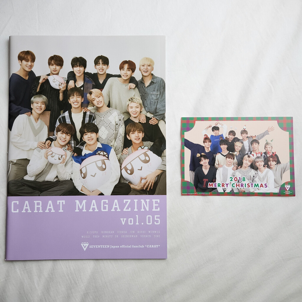 SEVENTEEN CARAT MAGAZINE vol.5 + Christmascard Japan fanclub