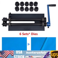 Heavy Duty Manual Bending Machine Set Bead Roller Sheet Metal Bead Roller 6 Dies