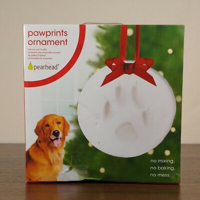 Pearhead Pawprints Dog & Cat Hanging Keepsake Ornament