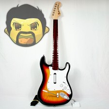 Harmonix Rock Band Guitar Wii Dongle Included Sunburst Feder Stratocaster NWGTS2