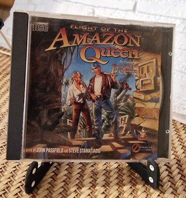 Flight of the Amazon Queen - 1995 altes PC Spiel - Original Hülle - super seltener Fund