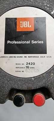 JBL 2420　ドライバー ２個 Yahoo!オークション - ビンテージ JBL 2420 ドライバーユニット