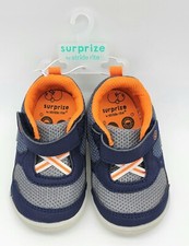 NEW Stride Rite Surprise Navy Blue Rush Toddler Boy 3/4 Sneaker NWT Hook  Loop