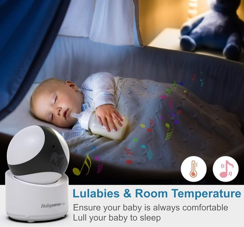 2025 Babysense 5" HD Baby Monitor Video Pan Tilt Camera CAM Talk KIDS BoxSS - Picture 8 of 10