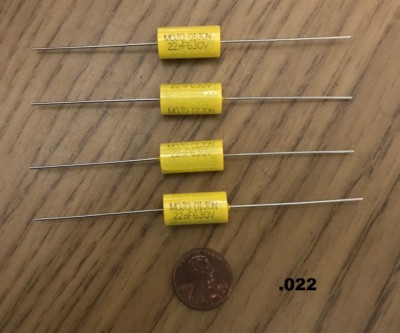 MOJOTONE Mojo Dijon .022uF Capacitors (set of 4) NEW!