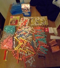 Vtg Lot Plastic Assorted Perm Rods Hair Styling Curlers: Swing Arm/Rubber/Papers