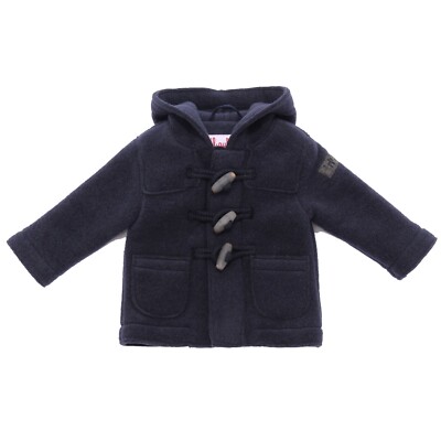 1729AF montgomery bimbo boy IL GUFO blue fleece/wool jacket coat kid
