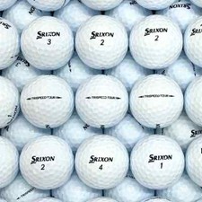 50 Srixon Tri Speed Tour Bulk Lot Used Golf Balls 5A Mint White