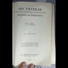 1931 Centenary Anniversary Edition ISIS UNVEILED By H.P. Blavatsky