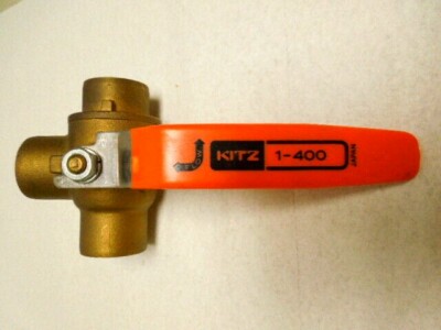 KITZ T-Ball 3 Way Brass Valve 1-400 (Water, Gas, Oil) FREE SHIPPING