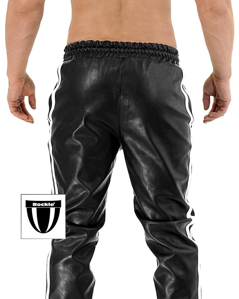 DE - Bockle® graue Lederhose Lederjeans