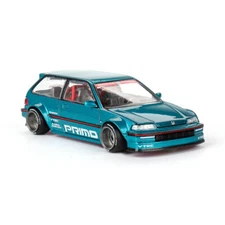 Mini GT KAIDO 1/64 HONDA CIVIC EF Die Cast Model -TEAL-