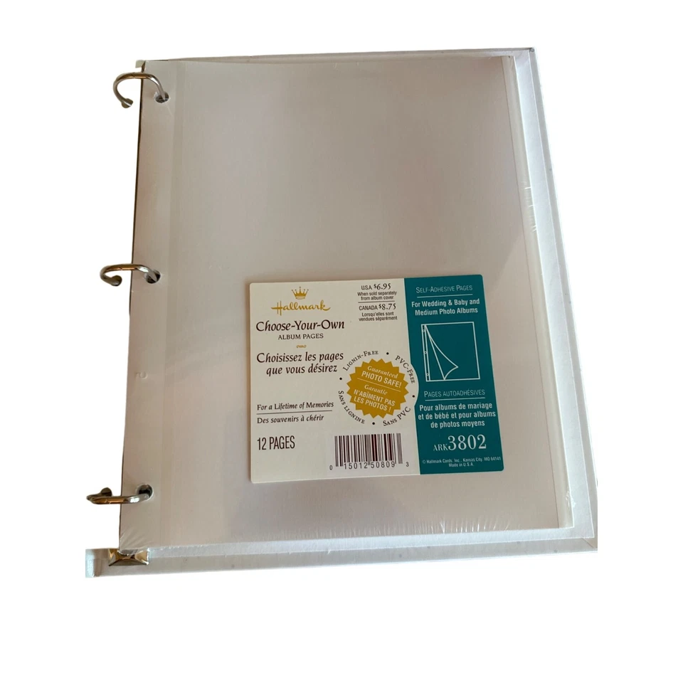 Hallmark Precious Moments Elige tu propia página de álbum carpeta de 3 anillas 12 páginas foto Foto 3 de 4