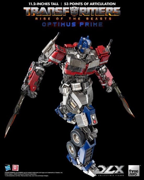 Transformers Rise of the Beasts - DLX Optimus Prime by Threezero