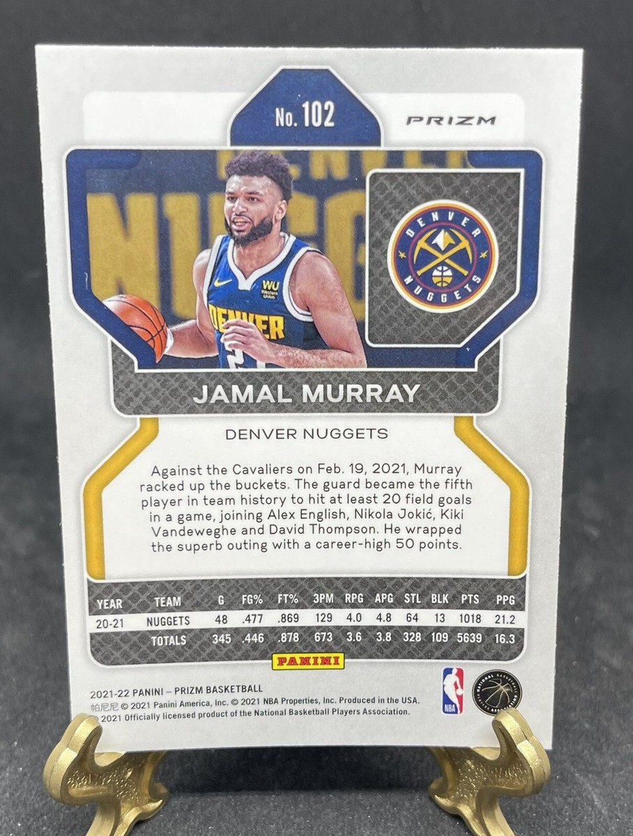 PANINI NBAカード SELECT PRIZM JAMAL MURRAY DENVER NUGGETS 084/299 #4 送料無料 中古 IT1 Panini Nba Card Select Prizm Jamal Murray Denver Nuggets 084