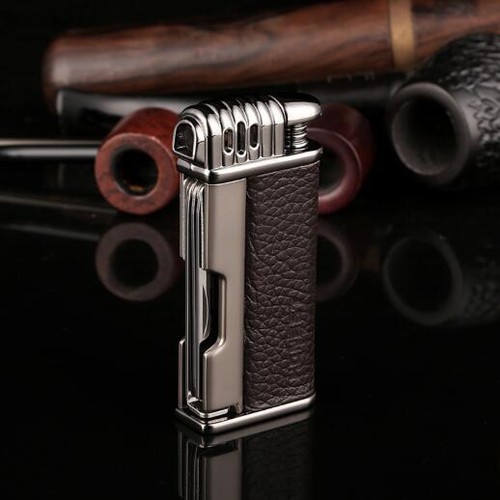 Tobacco Pipe Lighter for Smoking with Metal Tools Angled Soft Flame Butane gas - Picture 11 of 16