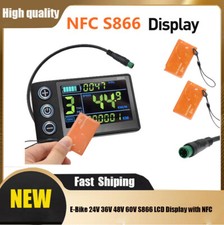 E-Bike 24V 36V 48V 60V S866 LCD Display Power...