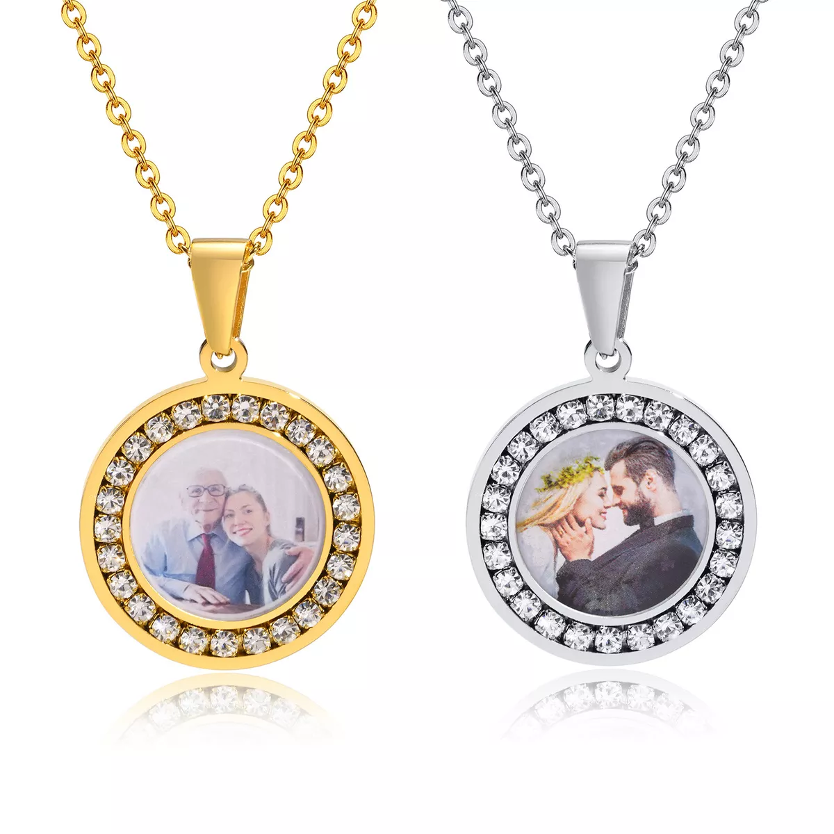 Personalized Photo Necklace Custom Picture Pendant Gifts for Women Girls