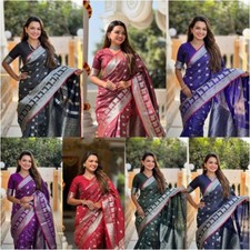 Heavy Indian Pakistani Designer Ethnic Women Party Wear Saree Wedding Bollywood