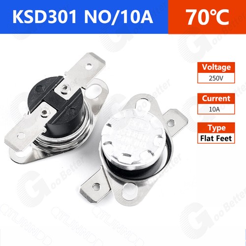 KSD301 KSD302 10A 16A 250V Temperature Thermal Control Switch 40°C - 200°C NO/NC - Picture 45 of 96