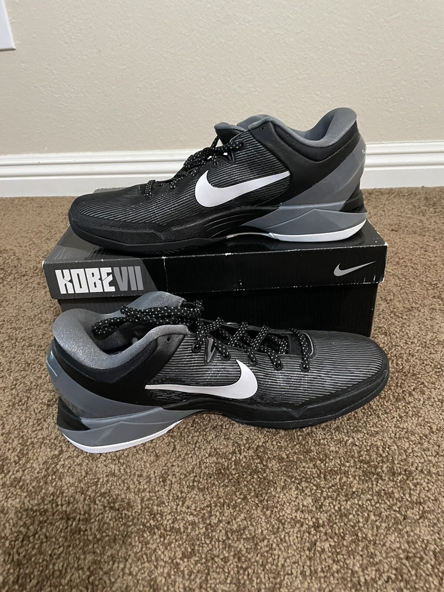 Nike Zoom Kobe 7 Black Wolf Grey-Size 10.5 | eBay