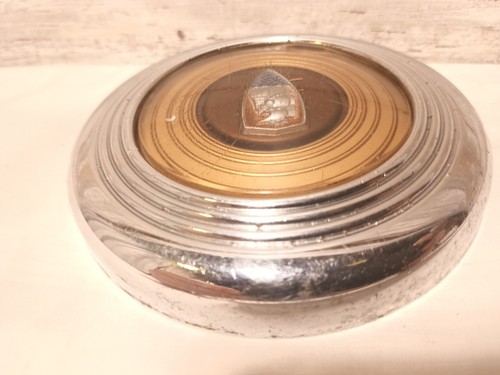 1946-48 Plymouth Special Horn Button Gold/Amber & Chrome Bezel 1115946 OEM - Bild 6 von 15