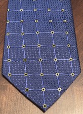 Chaps Ralph Lauren Blue Gold 100% Silk Men’s Neck Tie Made In USA