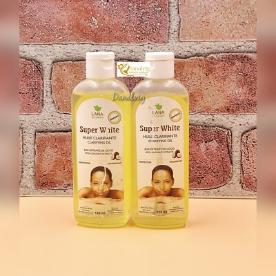 2x Lana Super White Clarifying Oil 125ml For Even Skin Tone   ORIGINAL (2 Pcs)
