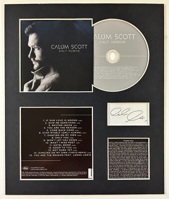 CALUM SCOTT - signed handsigniert - ONLY HUMAN - Album Display
