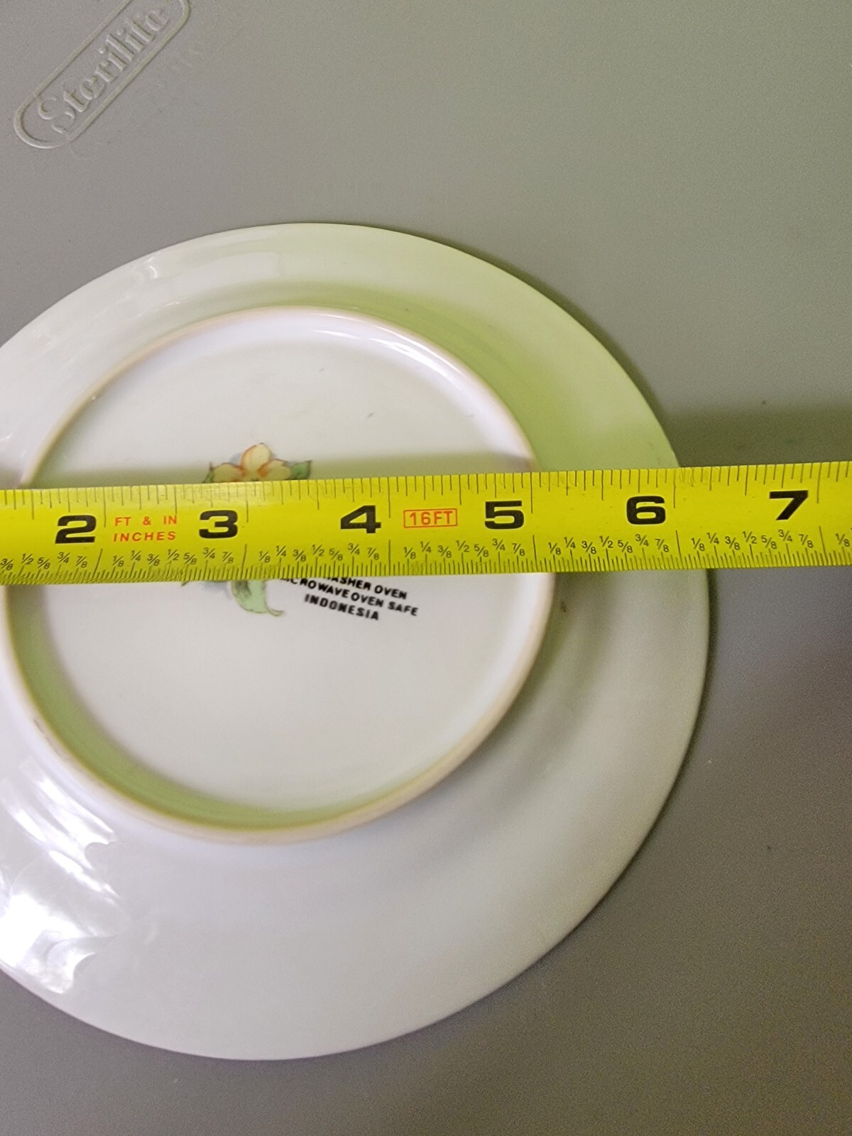 Blossom Chop Plate Missono Stoneware #4950 Floral Flower Round Vintage