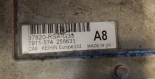 GENUINE 2006-2011 HONDA CIVIC 1.8 PETROL ENGINE ECU 37820-RSA-G33 - Picture 4 of 4