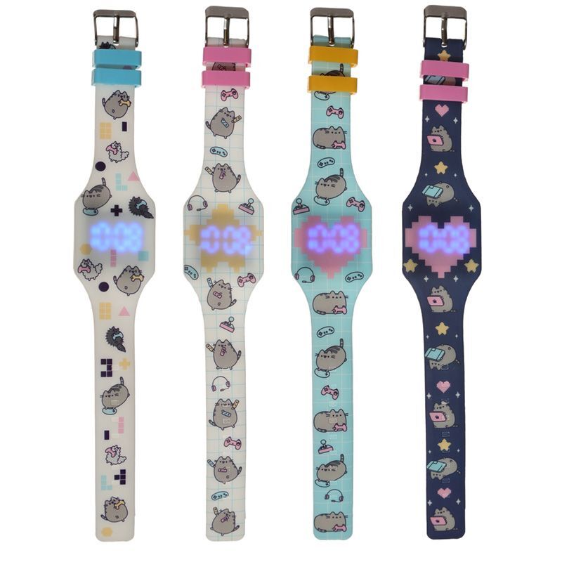 Pusheen 腕時計 OFFICIAL PUSHEEN CAT SILICONE DIGITAL WRIST WATCH BNWT PUK | eBay