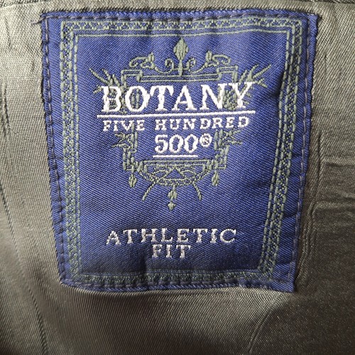 Botany 500 Sport Coat Mens 40L Athletic Fit Double Breasted Gray Plaid - Picture 6 of 9