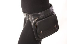  Handmade Leather Waist Pack Bag Party Festival Style Belt Utility Pouch 