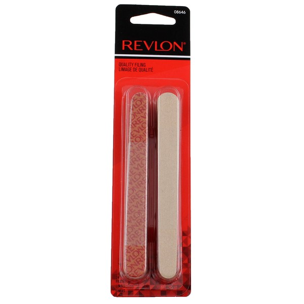 2x Revlon Compact Emery Boards Nail File 24 Ct Dual Sided for Shaping
