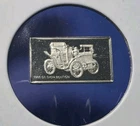 Vintage 1900 De Dion Bouton Car - 1.6 Gram .925 Sterling Silver Mini Bar  Ingot