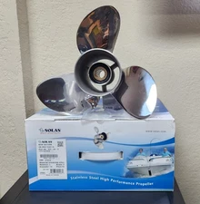 Solas 3532-140-19 Propeller LH Counter SS 14x19 Yamaha