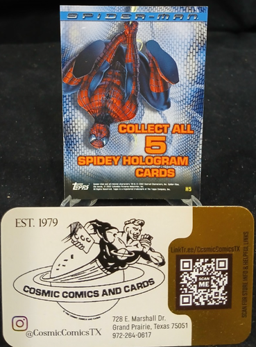 Topps 2002 Spiderman Spidey Holograms H5 - Picture 2 of 2