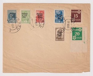 E7265: 1941 Estonia Third Reich Cover, Unchecked!