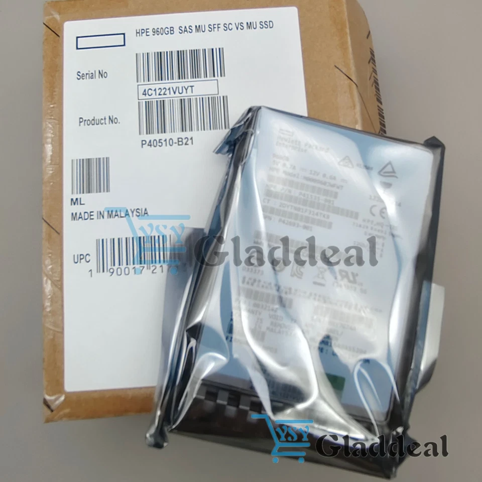 HPE P40510-B21 P41535-001 960G SAS 12G MU SFF Gen10 V2 GEN11 Server SSD - Image 2 of 4