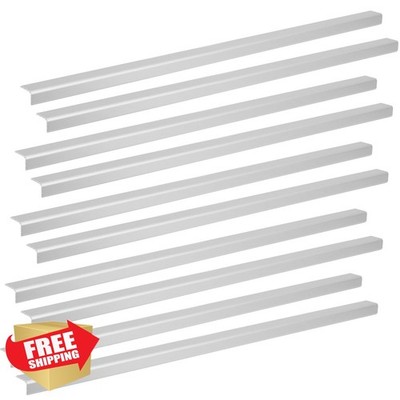 LC LICTOP 4pk Aluminum Angle Stock Silver 13.9'' L