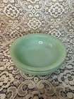 3 Vtg FIRE KING Jadeite Jane Ray Green Ribbed Fruit Dessert Bowl 4 7/8" Retro